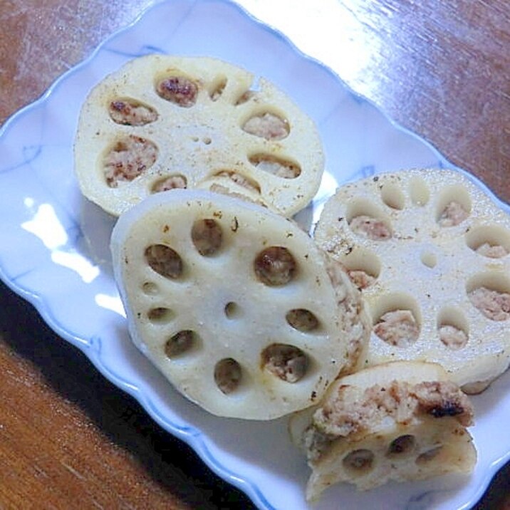 ダイエットにも レンコンのはさみ揚げ レシピ 作り方 By Tamagoyasann 楽天レシピ